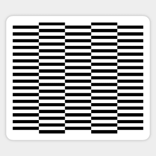 Strips - black and white. Sticker